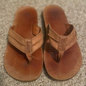 Reef genuine leather flip flops